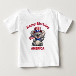 Pour Bébé T-Shirt Enfant Patriotique Koala (5af)