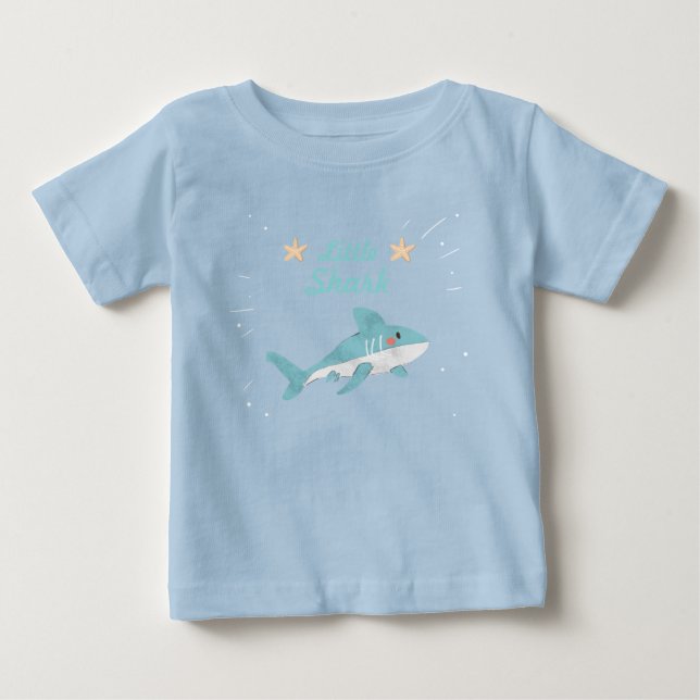 Pour Bébé T-shirt enfant requin ou sirène (Devant)