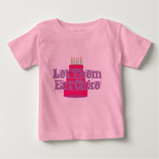 Pour Bébé T-shirt enfant rose avec tutu "Laissez-les manger