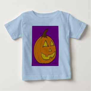 Pour Bébé T-shirt enfant violet Jack o' Lantern