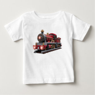 Pour Bébé T-Shirt Enfants Aventure – Train à Vapeur Rouge Cl