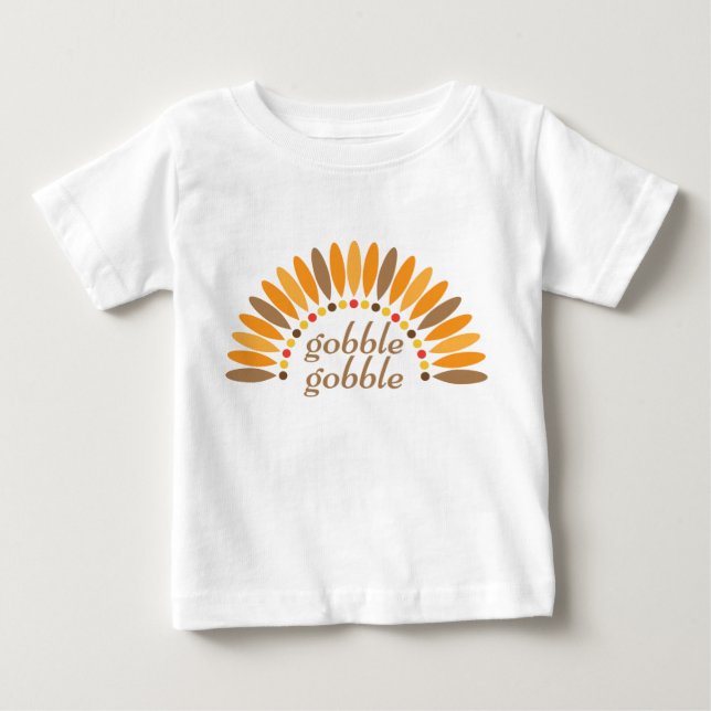 Pour Bébé T-shirt Enfants Thanksgiving (Devant)