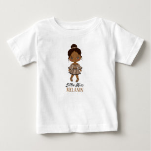 Pour Bébé T-shirt fille africaine américaine Miss Melanin