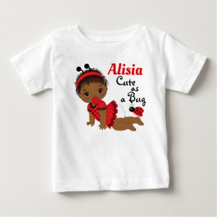 Pour Bébé T-shirt fille afro-américaine Ladybug