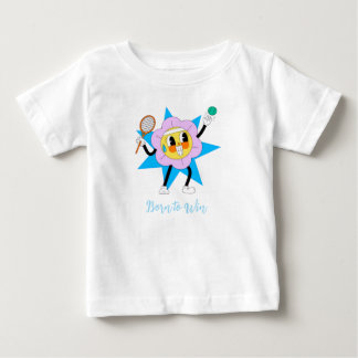Pour Bébé T-shirt Fleur Mignonne Jouant au Tennis – Enfant S
