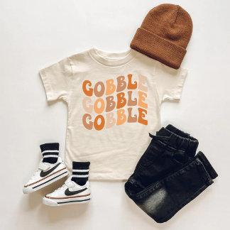 Pour Bébé T-shirt Gobble Gobble Gobble Toddler - Merci migno
