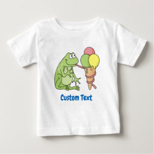 Pour Bébé T-shirt grenouille avec crème glacée
