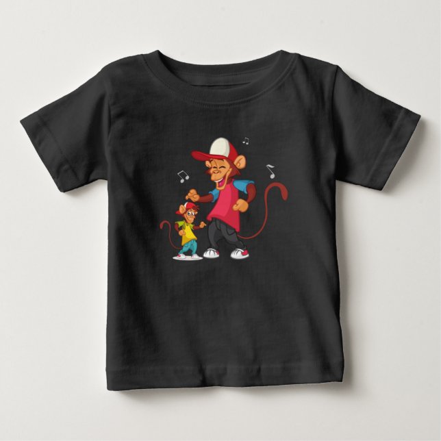 Pour Bébé T-shirt Grooving Daddy et Me (Devant)