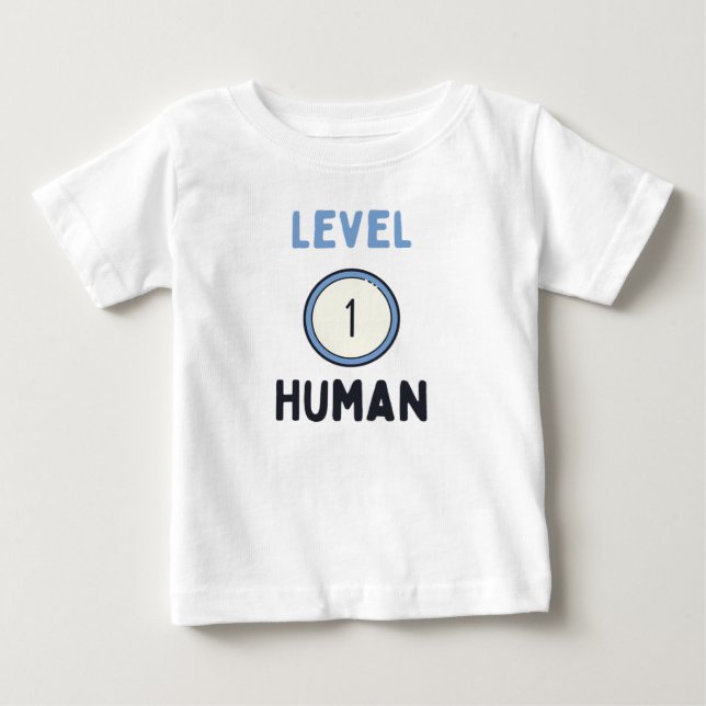 Pour Bébé T-shirt humain de niveau 1 (Devant)