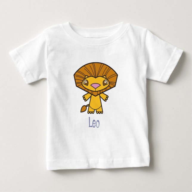 Pour Bébé T-shirt infantile de Lion (Devant)