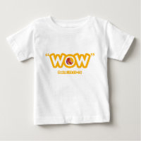 T-shirt infantile de "wow"