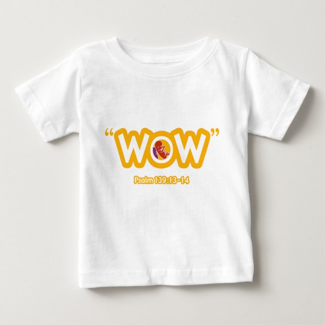 Pour Bébé T-shirt infantile de "wow" (Devant)