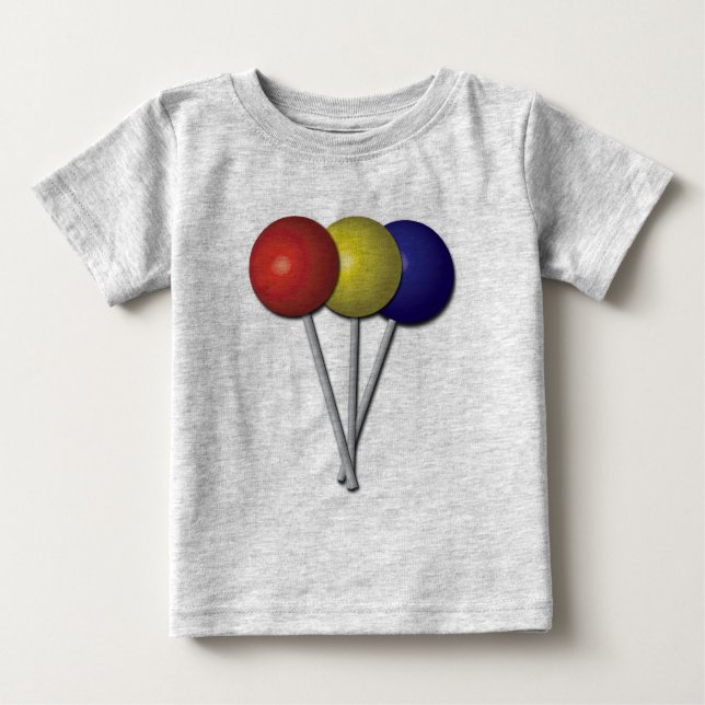 Pour Bébé T-shirt Lollipops (Devant)