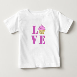 Pour Bébé T-shirt Love Cupcake