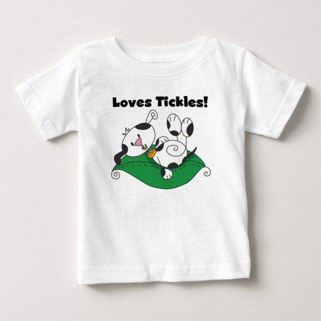 Pour Bébé T-shirt Loves Tickles (Devant)