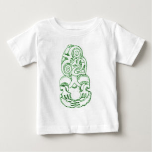 Pour Bébé T-shirt maori de nourrisson de croquis de Hei-Tiki