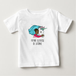 Pour Bébé T-shirt MC "Future éleveuse de Licorne"