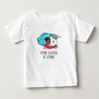 Pour Bébé T-shirt MC "Future éleveuse de Licorne"