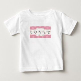 Pour Bébé T-shirt mignon Pastel Hearts & Polka Dots aimé