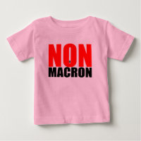 T-shirt non à MACRON Baby Girl