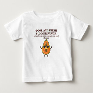 Pour Bébé T-shirt 'On Reste Frais - Délice de Ananas Sucré'