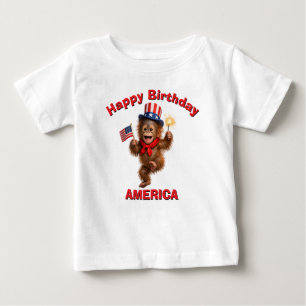 Pour Bébé T-Shirt Orang-Outan (5u) Enfant Patriote