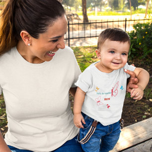 Pour Bébé T-shirt papillon multicolore