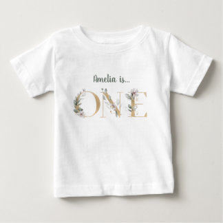 Pour Bébé T-shirt personnalisé 1er anniversaire