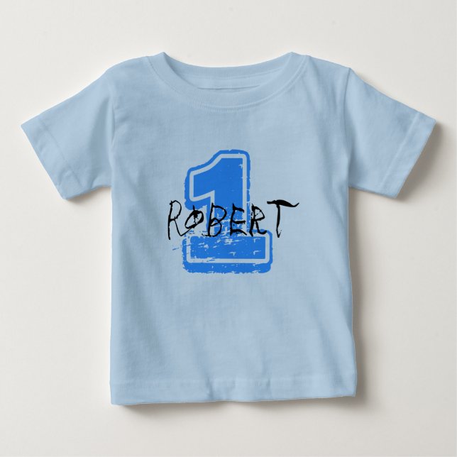 Pour Bébé T-shirt personnalisé de nom et d'âge (Devant)