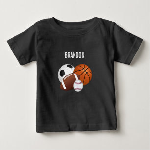 Pour Bébé T-Shirt Personnalisé Des Balles De Sport