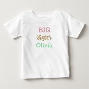 Pour Bébé T-shirt PERSONNALISÉ GRAND SOEUR