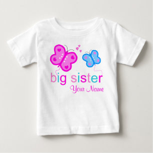 Pour Bébé T-shirt personnalisé par papillon de grande soeur