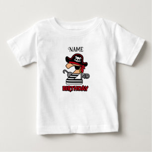 Pour Bébé T-shirt personnalisé Pirate 2e anniversaire
