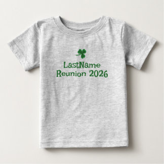 Pour Bébé T-Shirt personnalisé Shamrock de votre clan irland
