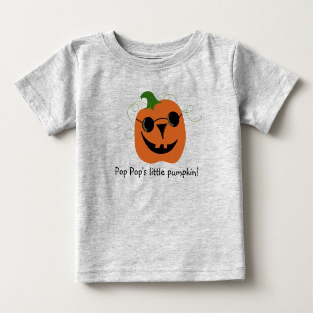Pour Bébé T-shirt petit Citrouille de la Pop Pop's Kids Hall (Devant)