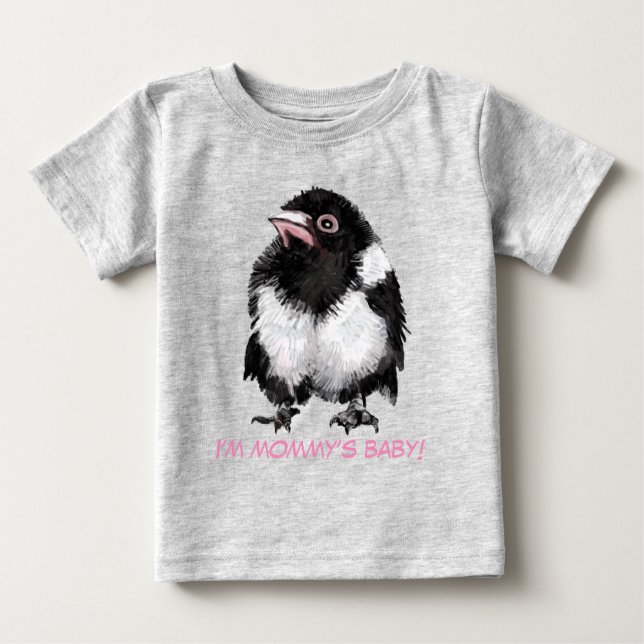 Pour Bébé T-shirt petite magpie (Devant)
