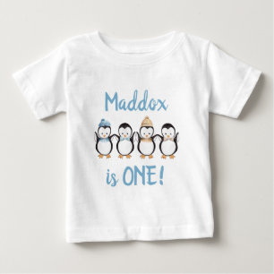 Pour Bébé T-shirt Pingouin 1er anniversaire T-shirt personna