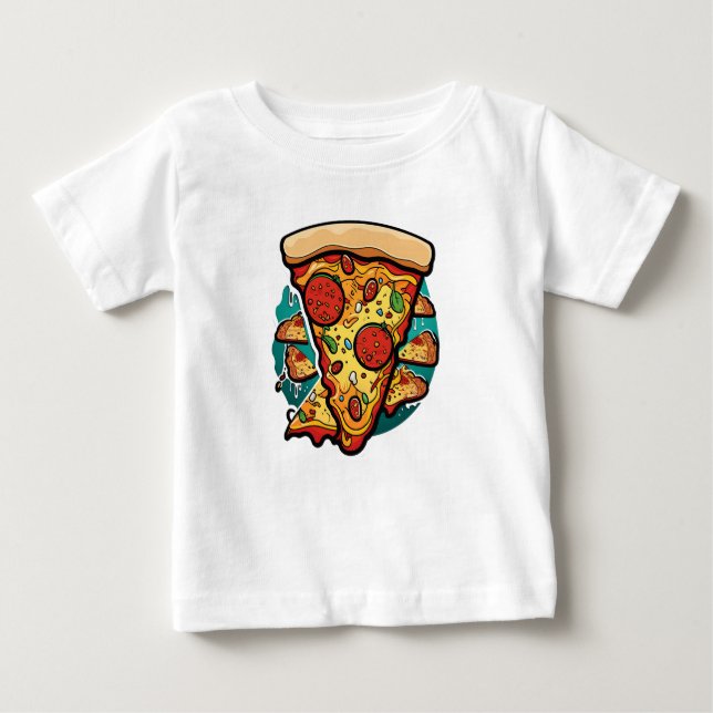 Pour Bébé T-shirt Pizza Slice (Devant)