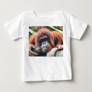 POUR BÉBÉ T-SHIRT PRIMATE D'ORANGATANG INFANTS