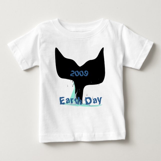Pour Bébé T-shirt Queue de Baleine (Devant)