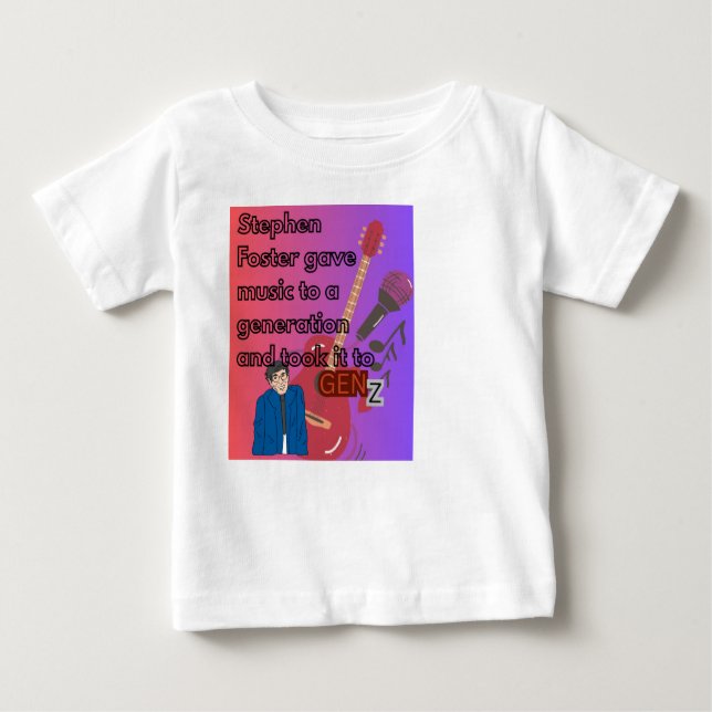 Pour Bébé  T-shirt Stephen foster (Devant)