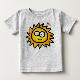 Pour Bébé T-Shirt Sunny Baby Graphique de Soleil avec un V