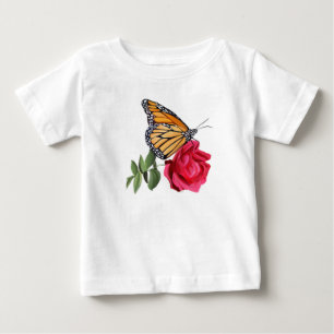 Pour Bébé T-shirt Toddler avec le papillon Monarch sur la ro
