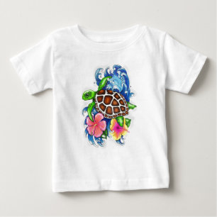 Pour Bébé T-shirt Tropical Sea Turtles Toddler