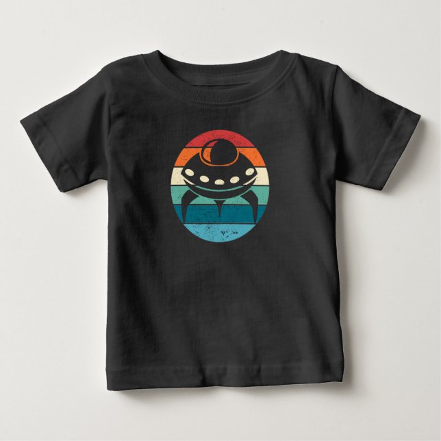 Pour Bébé T-shirt UFO Retro Sunset (Devant)
