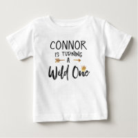 T-shirt Wild One Gold Crown 1st Birthday