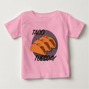 Pour Bébé Taco Tuesday Design - Baby Fine Jersey T-Shirt