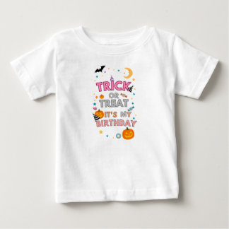 Pour Bébé Trick or Treat C'est Mon Anniversaire T-Shirt Hall