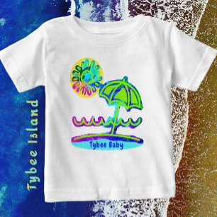 Pour Bébé Tybee Island, Géorgie T-Shirt