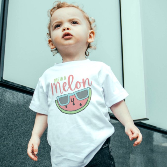 Pour Bébé Un T-shirt Melon Toddler (Empower a special child with this cute, "One in a melon" watermelon shirt! )